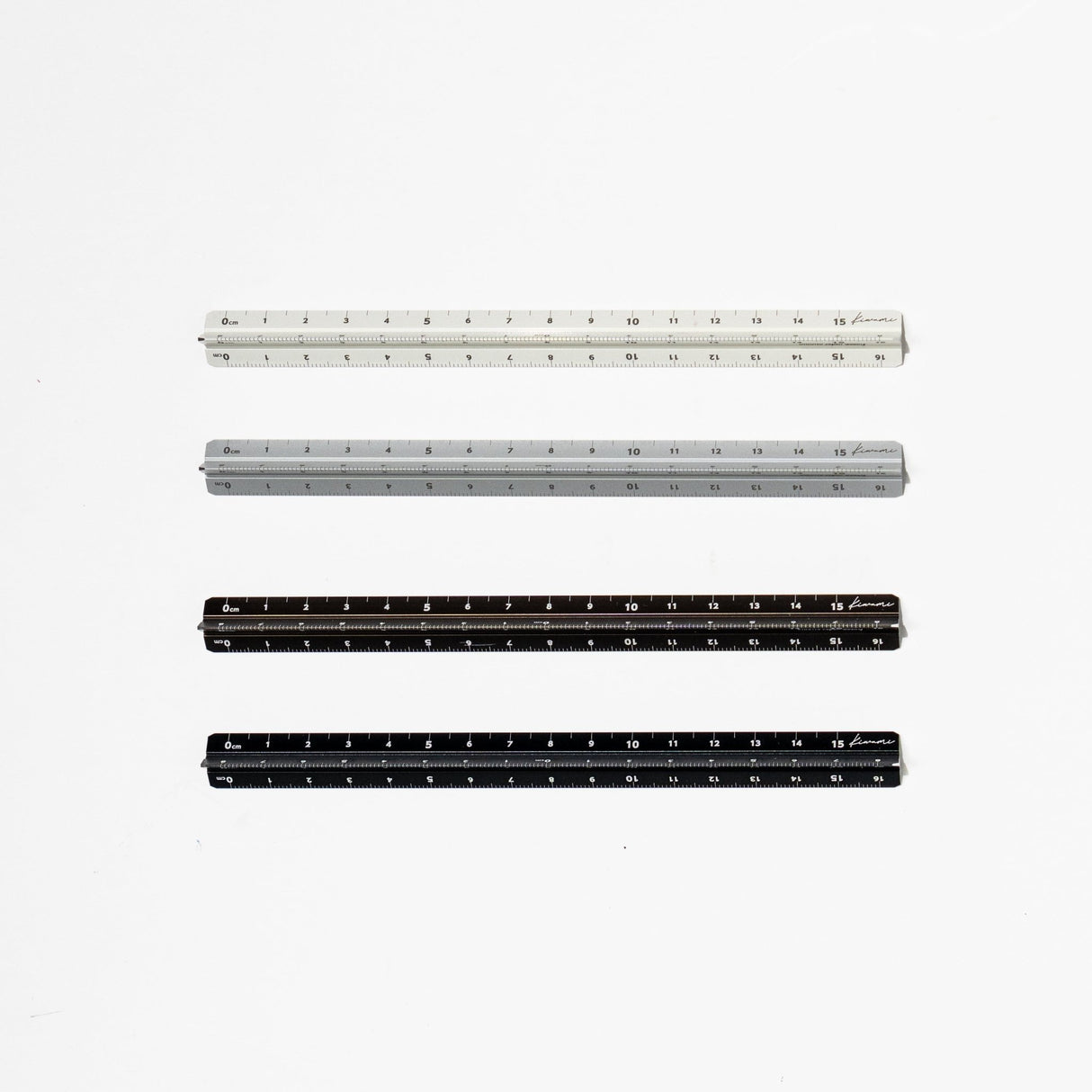 Kiwami LR All-Aluminum 3-Face Ruler / KYOEI PLASTIC - bungu