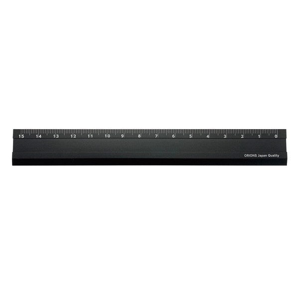 Kiwami LR Ambidextrous Aluminum Ruler 15cm / KYOEI PLASTIC - bungu