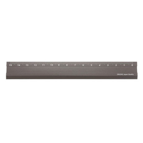 Kiwami LR Ambidextrous Aluminum Ruler 15cm / KYOEI PLASTIC - bungu