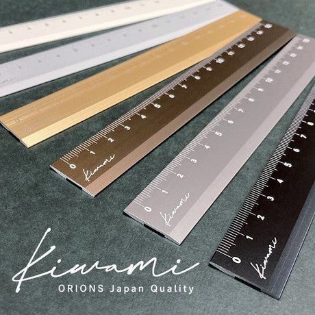 Kiwami LR Ambidextrous Aluminum Ruler 15cm / KYOEI PLASTIC - bungu