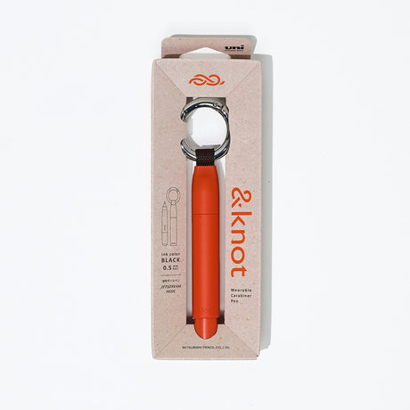 &knot Carabiner Ballpoint Pen Jetstream 0.5mm / uni Mitsubishi Pencil - bungu