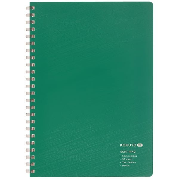 KOKUYO ME A5 Soft Ring Notebook Grid - Deep Nature / Kokuyo - bungu