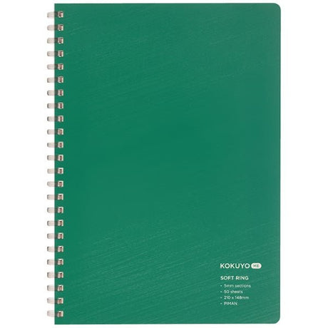 KOKUYO ME A5 Soft Ring Notebook Grid - Deep Nature / Kokuyo - bungu