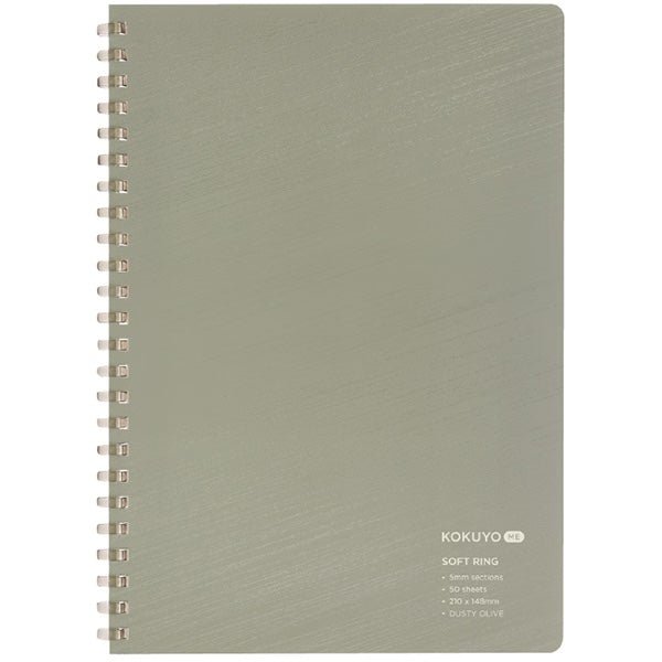 KOKUYO ME A5 Soft Ringed Notebook Grid - Deep Nature / KOKUYO – bungu