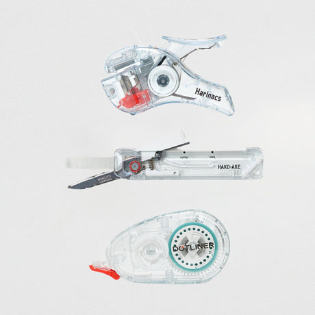 Kokuyo Transparent Mechanism Complete Bundle White - bungu