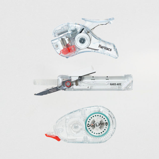 Kokuyo Transparent Mechanism Complete Bundle White - bungu