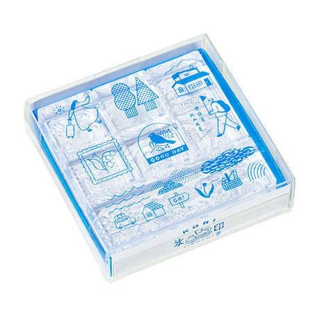 Kori Jirushi Ice Cube Stamp 6 - Piece Set / KING JIM - bungu