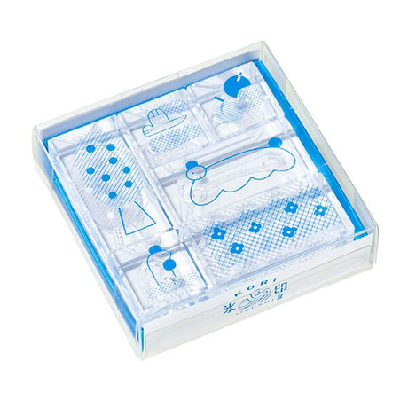 Kori Jirushi Ice Cube Stamp 6 - Piece Set / KING JIM - bungu