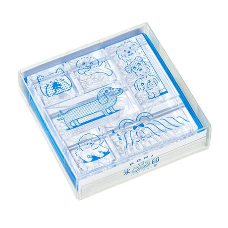 Kori Jirushi Ice Cube Stamp 6 - Piece Set / KING JIM - bungu