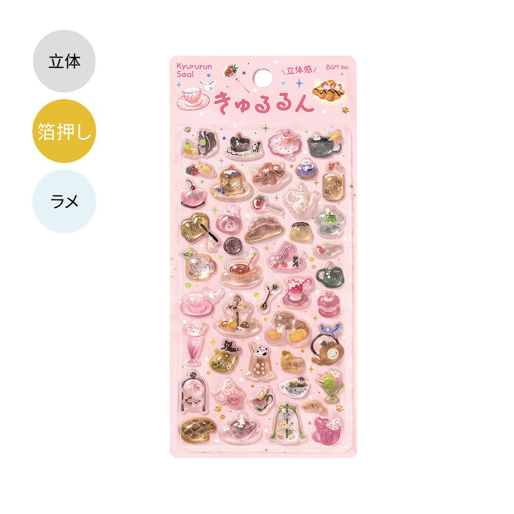 Kyururun 3D Stickers Vol. 4 / BGM - bungu