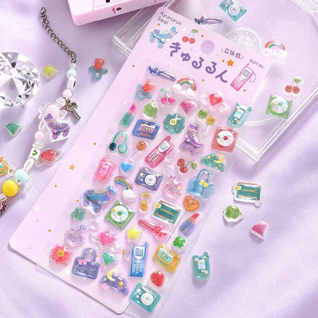 Kyururun 3D Stickers Vol. 4 / BGM - bungu