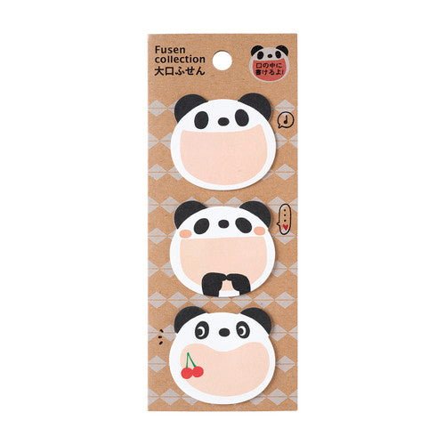 Large Mouth Animal Sticky Notes Set of 3 / Gakken Sta:Ful - bungu