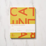 Letterpress Desk Calendar 2025 / Letterpress Letters - bungu