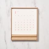 Letterpress Desk Calendar 2025 / Letterpress Letters - bungu