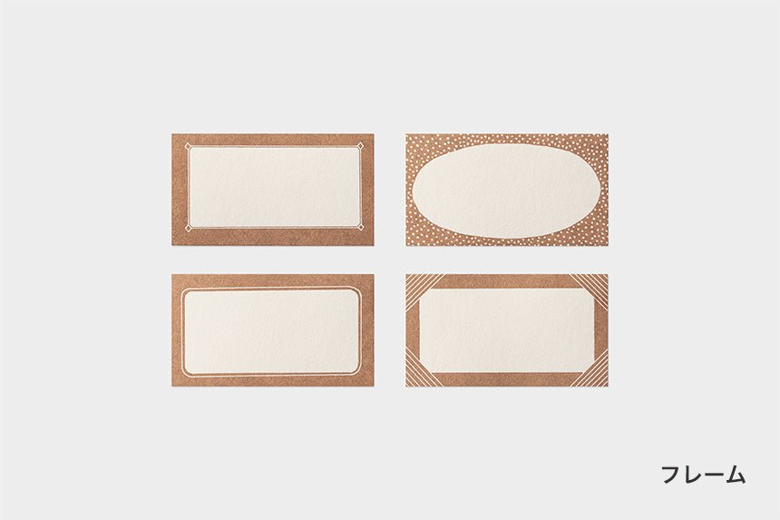 Letterpress Mini Message Cards / TOUCH & FLOW - bungu