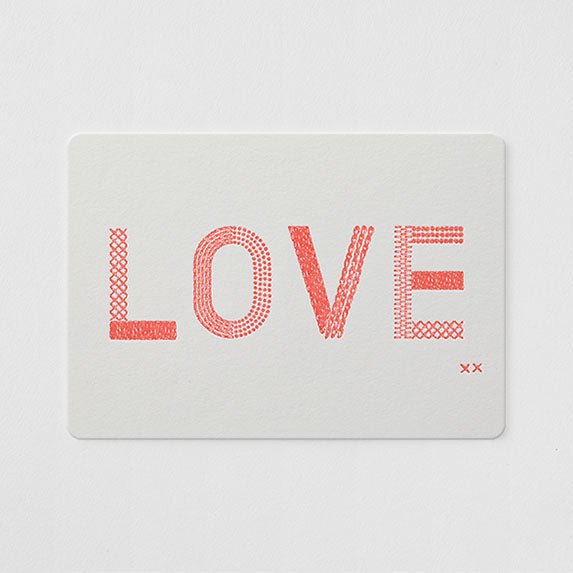 Letterpress Postcard / TOUCH & FLOW - bungu