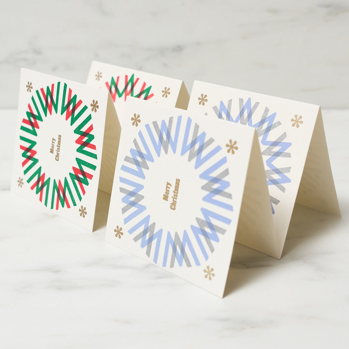 Letterpress Quarto - Bound Christmas Card / Letterpress Letters - bungu