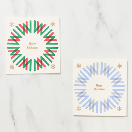 Letterpress Quarto - Bound Christmas Card / Letterpress Letters - bungu