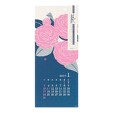 Floral Echizen Washi Paper Wall Calendar 2027 / MIDORI