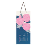Floral Echizen Washi Paper Wall Calendar 2027 / MIDORI