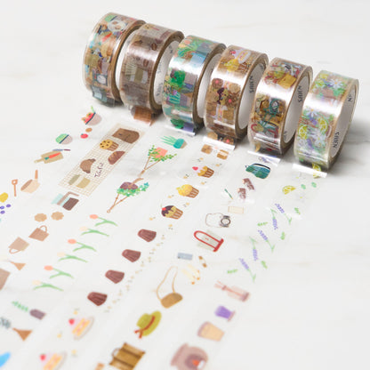 "Life" Series 15mm Clear Foil Masking Tape / SAIEN - bungu