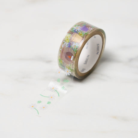 "Life" Series 15mm Clear Foil Masking Tape / SAIEN - bungu