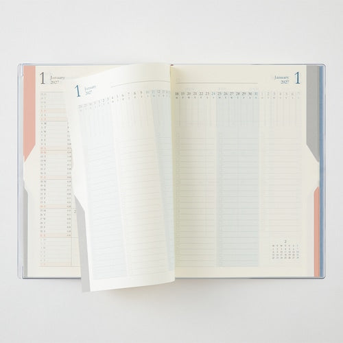Double Schedule Planner 2027 / MIDORI