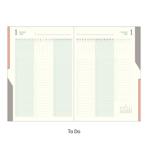 Double Schedule Planner 2027 / MIDORI