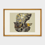 [Limited] Art Touch Kanae Kouno A3 Art Poster with Teak Frame / TOUCH & FLOW - bungu