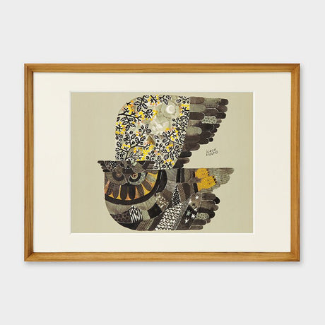 [Limited] Art Touch Kanae Kouno A3 Art Poster with Teak Frame / TOUCH & FLOW - bungu
