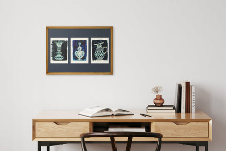 [Limited] Art Touch Kanae Kouno A3 Art Poster with Teak Frame / TOUCH & FLOW - bungu