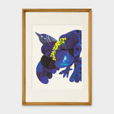 [Limited] Art Touch Kanae Kouno A3 Art Poster with Teak Frame / TOUCH & FLOW - bungu