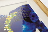 [Limited] Art Touch Kanae Kouno A3 Art Poster with Teak Frame / TOUCH & FLOW - bungu
