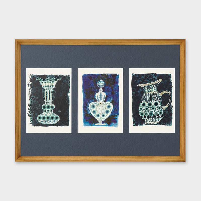 [Limited] Art Touch Kanae Kouno A3 Art Poster with Teak Frame / TOUCH & FLOW - bungu