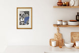 [Limited] Art Touch Kanae Kouno A4 Art Poster with Teak Frame / TOUCH & FLOW - bungu