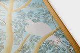 [Limited] Art Touch Kazuko Furuta Art Poster with Teak Frame / TOUCH & FLOW - bungu