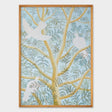 [Limited] Art Touch Kazuko Furuta Art Poster with Teak Frame / TOUCH & FLOW - bungu