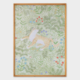[Limited] Art Touch Kazuko Furuta Art Poster with Teak Frame / TOUCH & FLOW - bungu