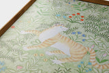 [Limited] Art Touch Kazuko Furuta Art Poster with Teak Frame / TOUCH & FLOW - bungu