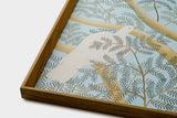 [Limited] Art Touch Kazuko Furuta Art Poster with Teak Frame / TOUCH & FLOW - bungu