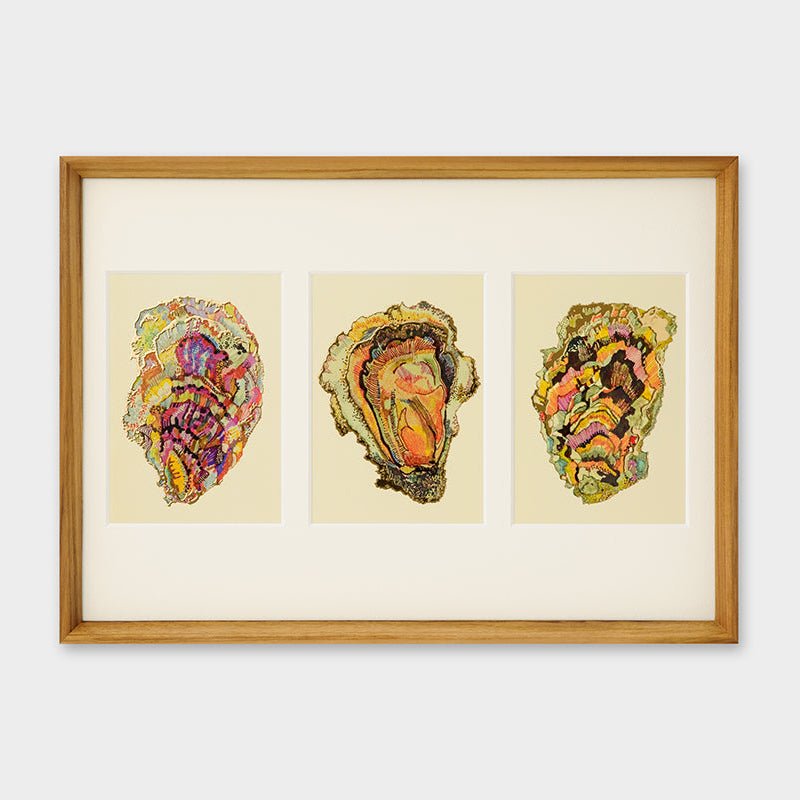 [Limited] Art Touch Yuko Kurihara A3 Art Poster with Teak Frame / TOUCH & FLOW - bungu