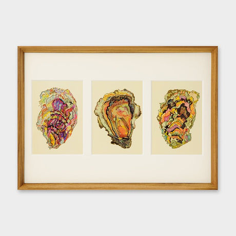 [Limited] Art Touch Yuko Kurihara A3 Art Poster with Teak Frame / TOUCH & FLOW - bungu