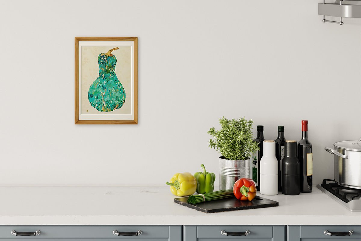 [Limited] Art Touch Yuko Kurihara A4 Art Poster with Teak Frame / TOUCH & FLOW - bungu