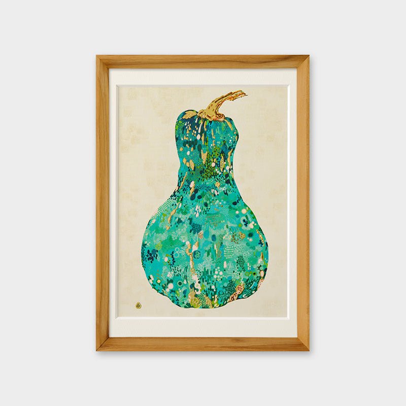 [Limited] Art Touch Yuko Kurihara A4 Art Poster with Teak Frame / TOUCH & FLOW - bungu