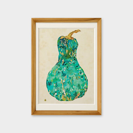 [Limited] Art Touch Yuko Kurihara A4 Art Poster with Teak Frame / TOUCH & FLOW - bungu