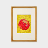 [Limited] Art Touch Yuko Kurihara A4 Art Poster with Teak Frame / TOUCH & FLOW - bungu