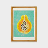 [Limited] Art Touch Yuko Kurihara A4 Art Poster with Teak Frame / TOUCH & FLOW - bungu