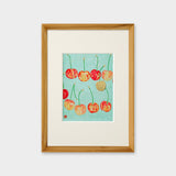 [Limited] Art Touch Yuko Kurihara A4 Art Poster with Teak Frame / TOUCH & FLOW - bungu