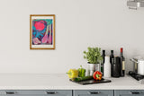 [Limited] Art Touch Yuko Kurihara A4 Art Poster with Teak Frame / TOUCH & FLOW - bungu