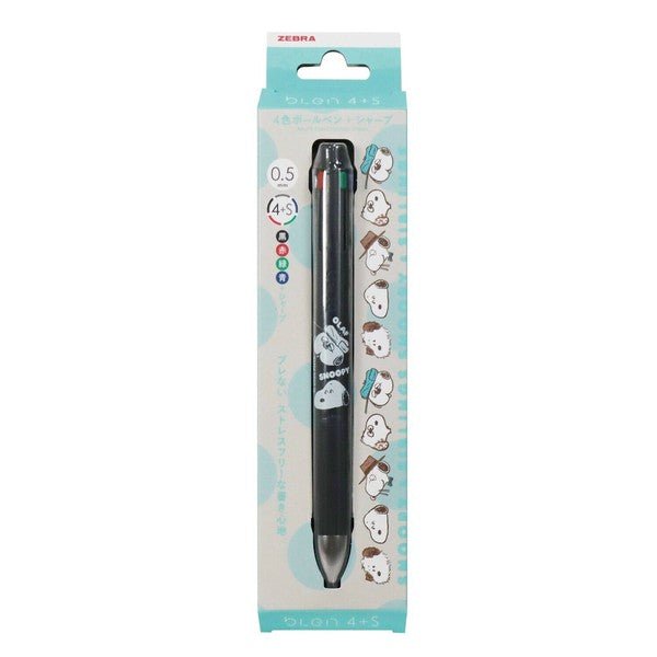 [Limited] bLen 4+S Peanuts Series Multifunctional Ballpoint Pen / Zebra - bungu
